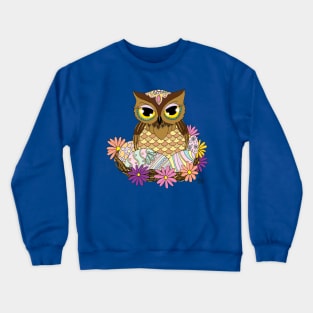 Easter Eggs Owl Crewneck Sweatshirt